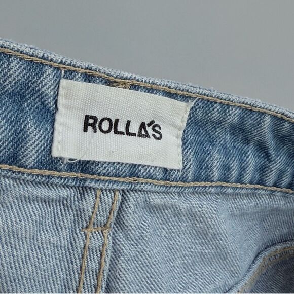 ROLLA’S Original Short City Bleach Light 26 Wash High Rise Cut Off Jean Shorts - Picture 8 of 16
